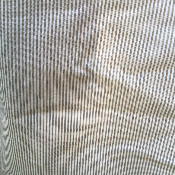Gap brown and cream pinstriped cotton pants straight leg size 14 - Picture 4 of 11